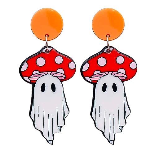 lxuebaix Halloween-Ohrring, Spook, baumelnde Ohrringe, Cartoon-Grusel-Ohrstecker für Frauen und Mädchen, Schmuck, Party-Dekoration, Ohrringe von lxuebaix