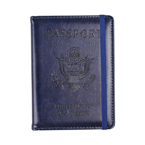 lxuebaix Multifunktionale Reisepass-Geldbörse, stilvolle und langlebige PU-Passhüllen, stilvolle Organizer für Internationale Reisen von lxuebaix