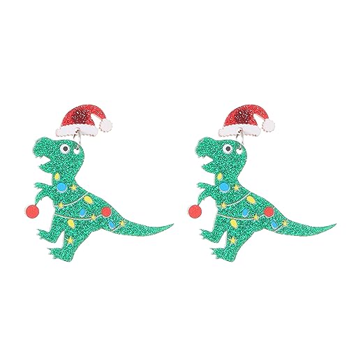 lxuebaix Weihnachts-Acryl-Ohrringe, Baum, Alpakas, Kaktus, Dinosaurier, baumelnde Ohrringe, einfache Tropfen-Ohrringe, Statement-Schmuck für Frauen von lxuebaix