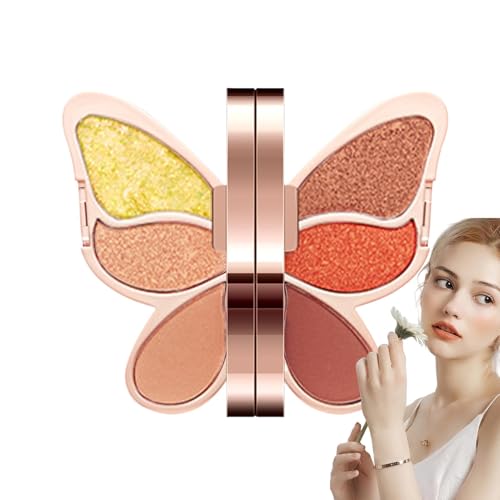 lyanny Augen-Make-up-Palette, Augen-Make-up-Palette | 6 Farben einzigartige Lidschattenpaletten - Wasserfester Lidschatten, mattes, schimmerndes Make-up, glitzernde, hochpigmentierte, farbenfrohe von lyanny