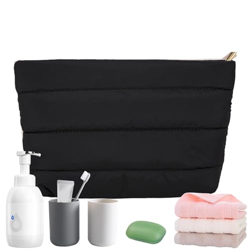 lyanny Gesteppte Make-up-Tasche, Quilt-Make-up-Tasche - Neue Gesteppte Umhängetasche für lässige Pendler - Modische Schminktasche, kleine Gesteppte Tasche für Geldbörse, Lippenstift auf Reisen von lyanny