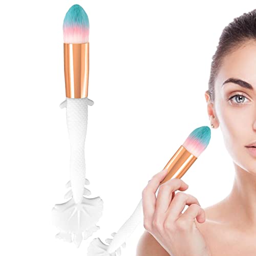 lyanny Silikon-Grundierungspinsel, Concealer-Make-up-Pinsel | Rouge-Concealer-Pinsel, Puderpinsel,Powder Foundation Damen Reisegröße, professioneller Rouge-Puderpinsel mit schrägem Kopf für von lyanny