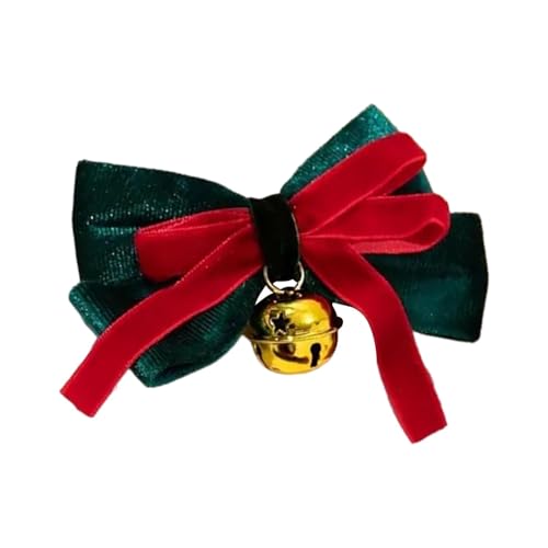 lyanny Weihnachtsschleifen-Haarspange, Schleifenclips für Haare,Mädchen Damen Weihnachtsstrumpf Haarnadel mit Glöckchen | Niedliche Haar-Accessoires, Haarspangen mit Schleife, vielseitig einsetzbar von lyanny