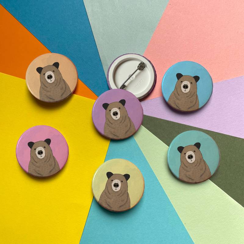 38mm Button Badge - Toby, Verschiedene Farben Verfügbar von lydiameiying