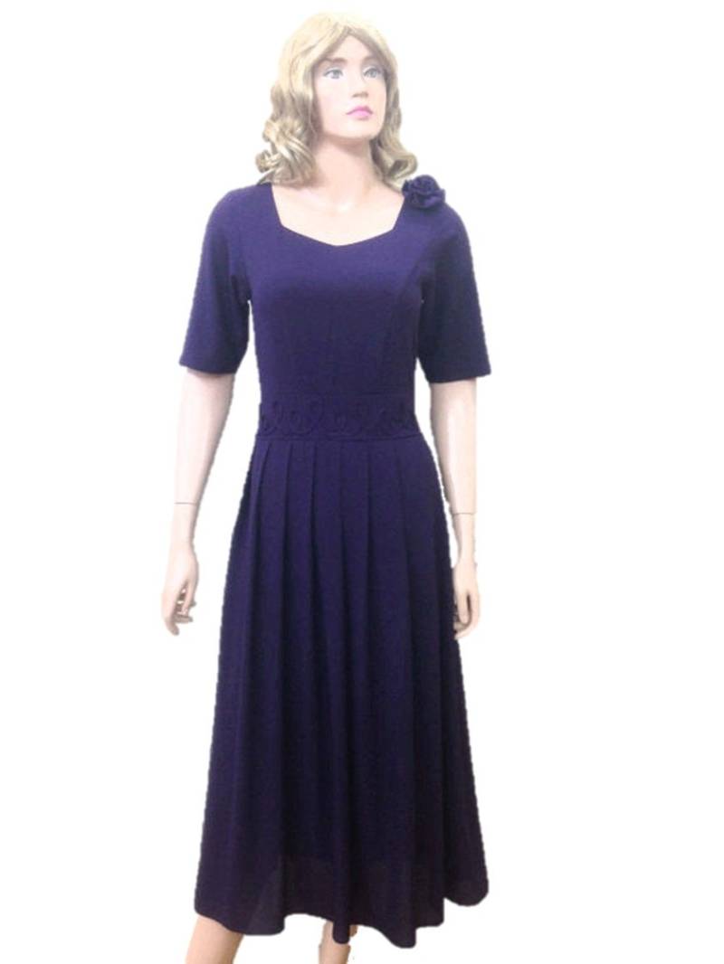 Navy Blau Brautjungfernkleid. Knielange Kleid. Abendkleid von lynamobley2012