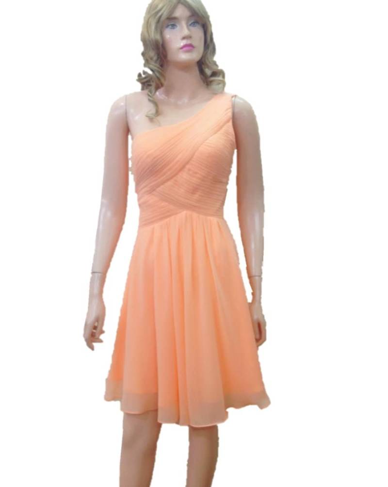 Pfirsich Kleid. Brautjungfer Abendkleid von lynamobley2012