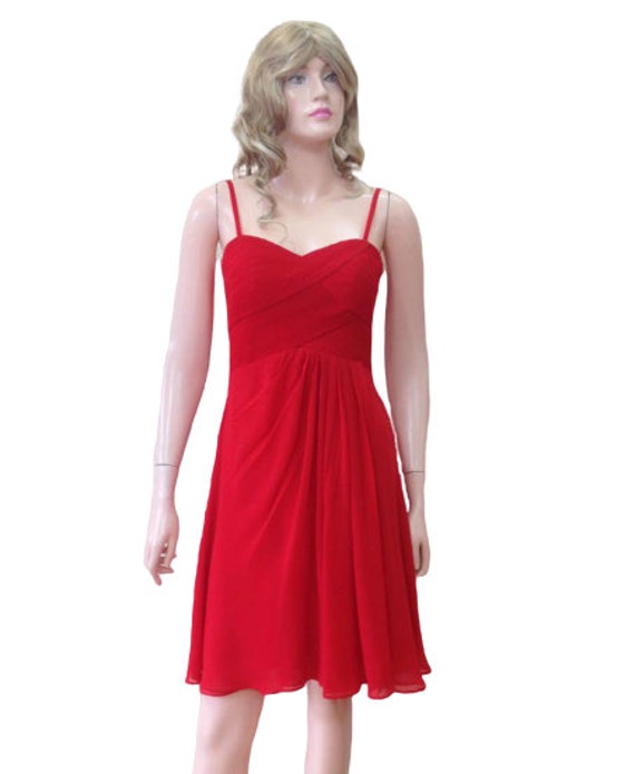 Rote Brautjungfer Kleid. Abendkleid von lynamobley2012