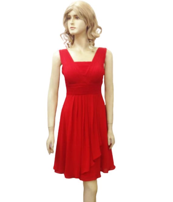 Rote Brautjungfer Kleid. Partykleid von lynamobley2012