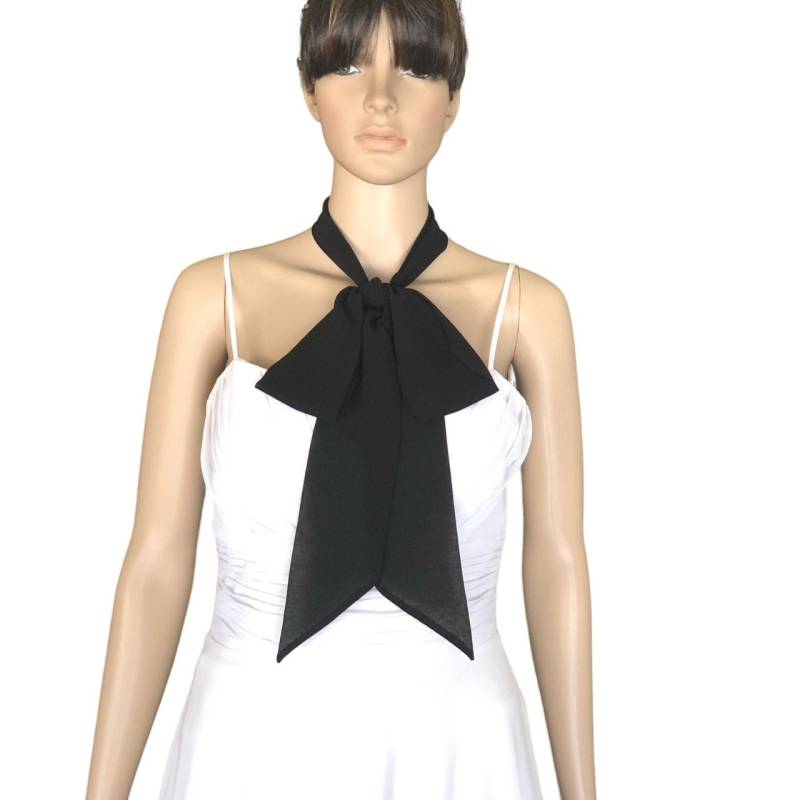 Schwarze Fliege Schal. Chiffon Halstuch. Kleiner von lynamobley2012