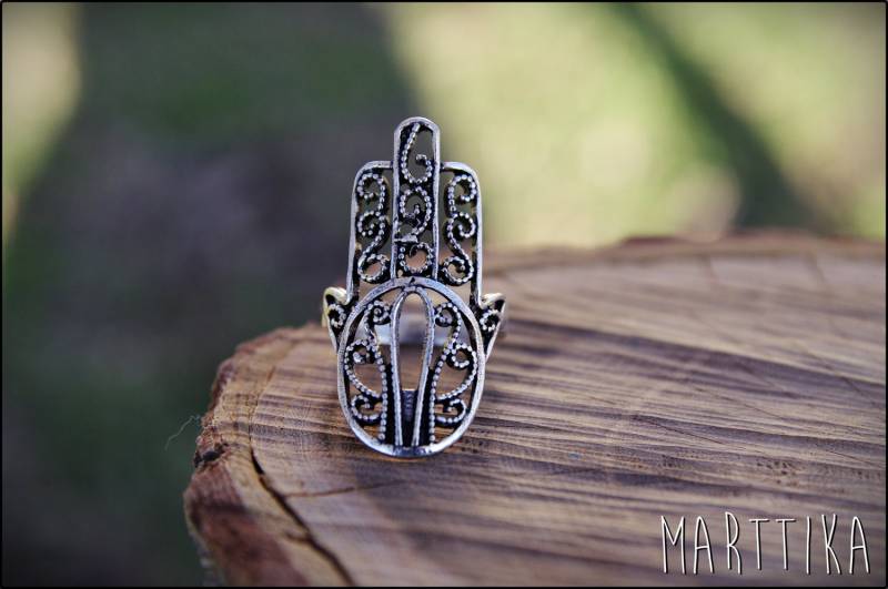 Hand Der Fatima-Ring in Silber Oder Gold - Schützend Und Mystisch Hand Der Fatima-Ring in Silber Oder Gold - Schützend Und Mystisch von mARTtika