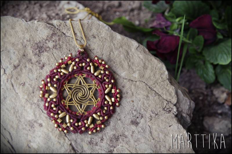 Makramee Stern Des Lebens Halskette - Heilige Geometrie Handgefertigter Schmuck Makramee Stern Des Lebens Halskette - Heilige Geometrie Handgefertigter Schmuck von mARTtika