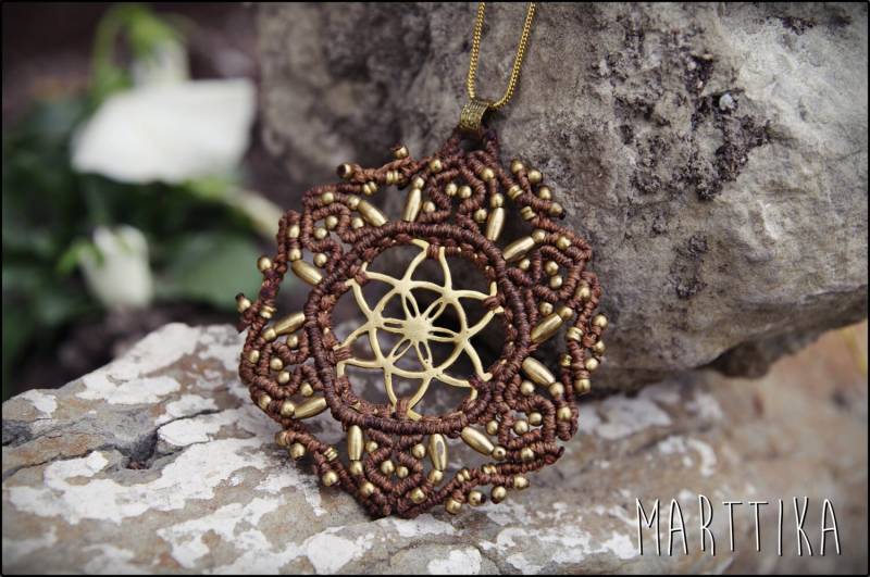 Messinganhänger „Same Des Lebens" - Symbol Der Heiligen Geometrie Schutz- Und Energie-Amulett Messinganhänger „Same Des Lebens" - Symbol Der Heiligen Geometrie Schutz- Und Energie-Amulett von mARTtika