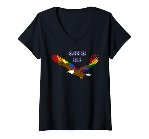 Damen Made in USA LGBTQ+ T-Shirt mit V-Ausschnitt Damen Made in USA LGBTQ+ T-Shirt mit V-Ausschnitt von mArcin - Gay Pride Designs