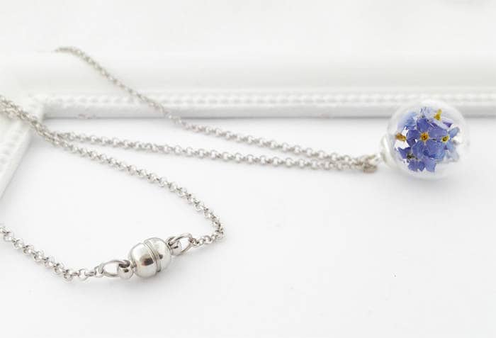 Vergissmeinnicht Kette Magnetverschluß | 0064/M von mArteDesign