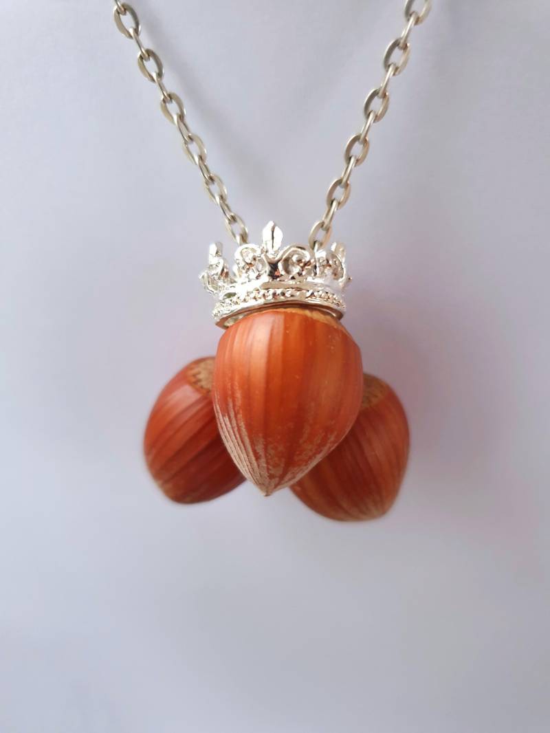 3 Haselnüsse Halskette/Haselnuss Prinzessinnen Weihnachtswunsch Weihnachtsgeschenk Märchengeschenk Kette Wunschlänge /Made in Germany von mArteShop