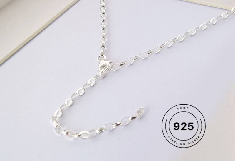 925 Silber Erbskette 70 cm Flexible Kettenlänge Halskette Gliederkette von mArteShop