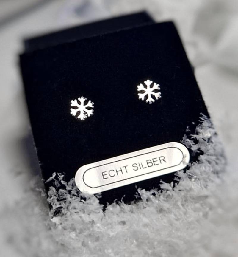 Schneeflocke Ohrstecker Ohrringe 925Er Silber Winter Weihnachten Ohrschmuck Weihnachtsohrringe Weihnachtsgeschenk Geschenk Ideen Für Frauen von mArteShop