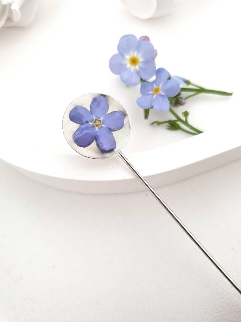Vergissmeinnicht Nadel/Pin Brosche/Hochzeitsbrosche/ Blaue Blumen Anstecknadel Geschenk/Trauzeuge Anstecknadel/ Krawattennadel von mArteShop
