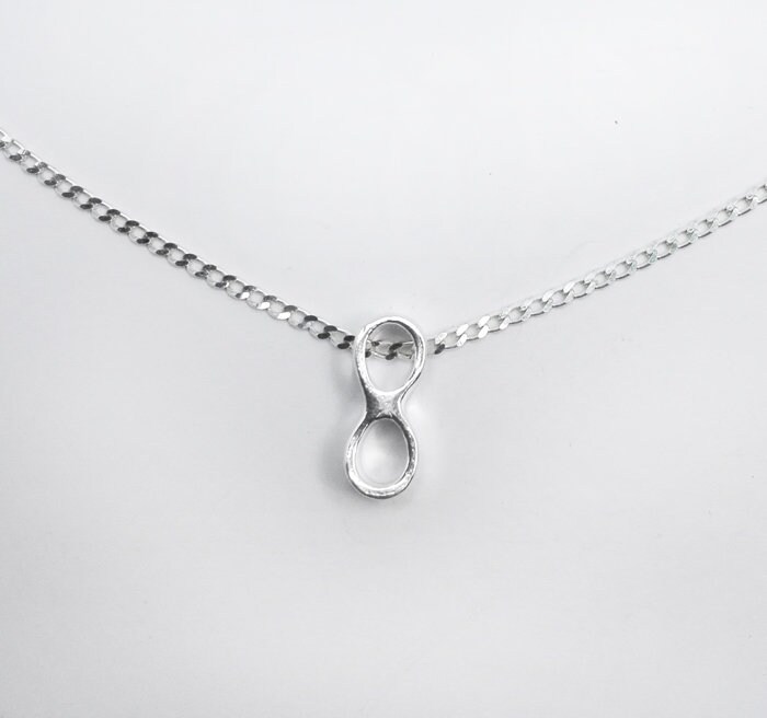 sterlingsilber Kette Unendlich Infinity Zeichen Halskette Schmuck von mArteShop