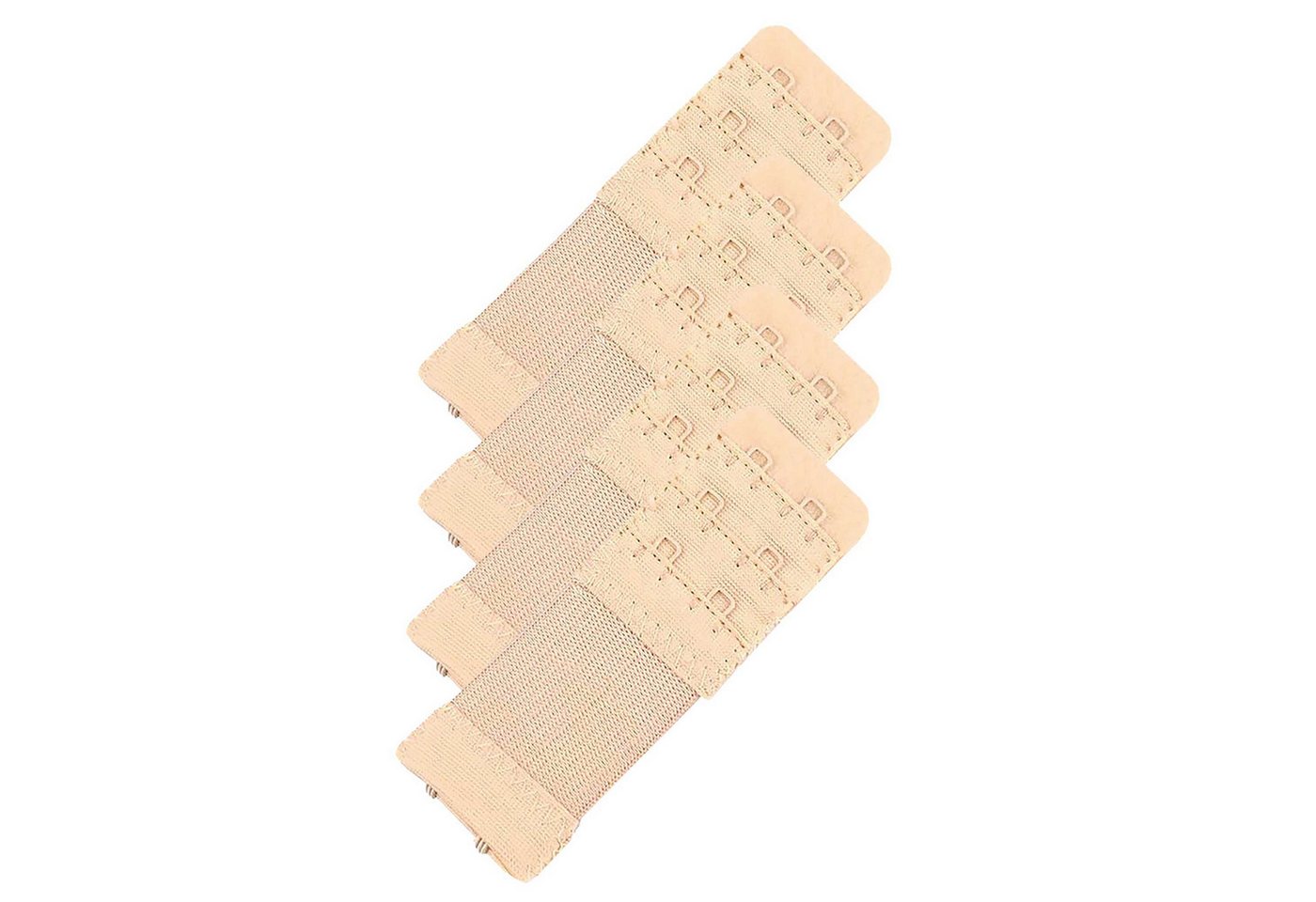 maDDma BH-Verlängerung 4 elastische BH-Verlängerung 30 mm 2 Reihen BH Zubehör Dessous (Sparpaket), beige von maDDma