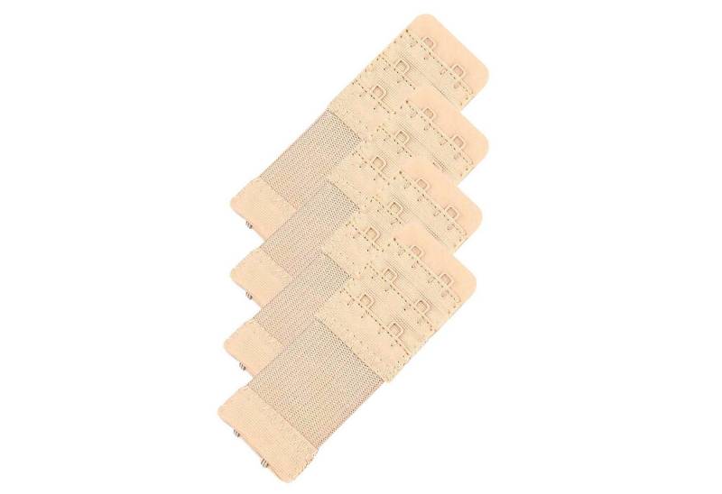 maDDma BH-Verlängerung 4 elastische BH-Verlängerung 30 mm 2 Reihen BH Zubehör Dessous (Sparpaket), beige von maDDma