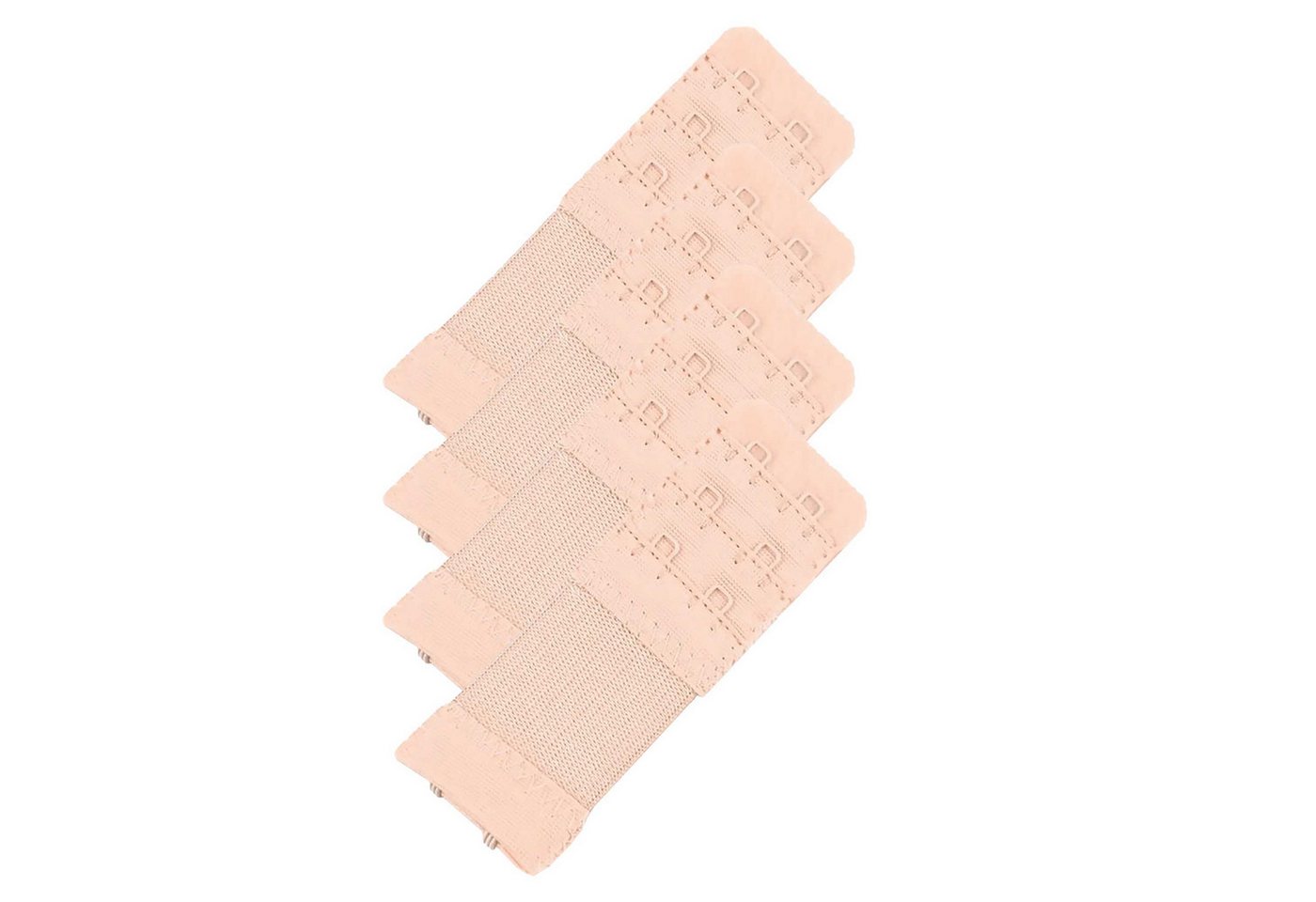 maDDma BH-Verlängerung 4 elastische BH-Verlängerung 30 mm 2 Reihen BH Zubehör Dessous (Sparpaket), puderrosa von maDDma