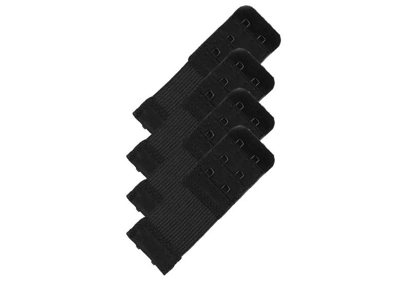 maDDma BH-Verlängerung 4 elastische BH-Verlängerung 30 mm 2 Reihen BH Zubehör Dessous (Sparpaket), schwarz von maDDma