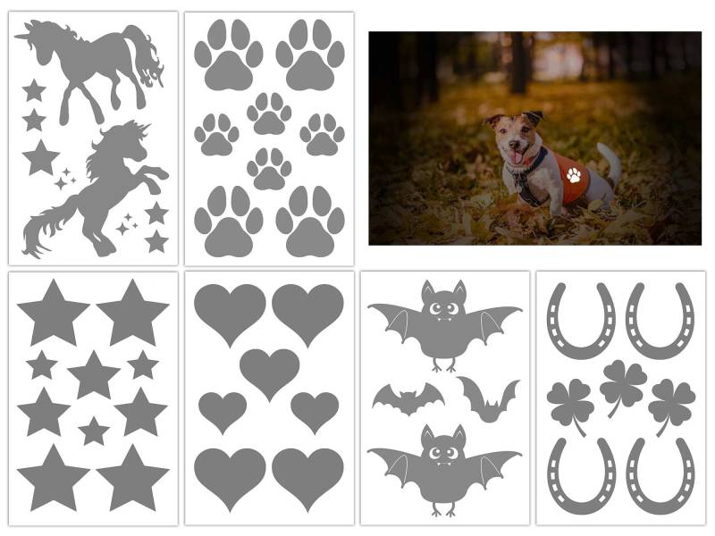 Reflektierende Aufbügler, Bügelbild, Applikation, Motivauswahl - Bessere Sichtbarkeit von maDDmaGermany