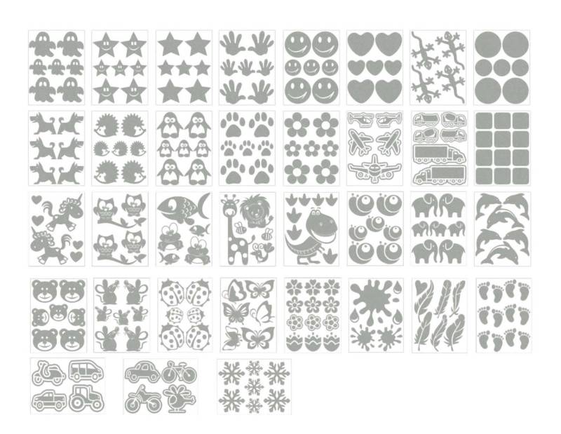 Reflektierende Aufbügler, Bügelbild, Applikation, Motivauswahl - Bessere Sichtbarkeit von maDDmaGermany