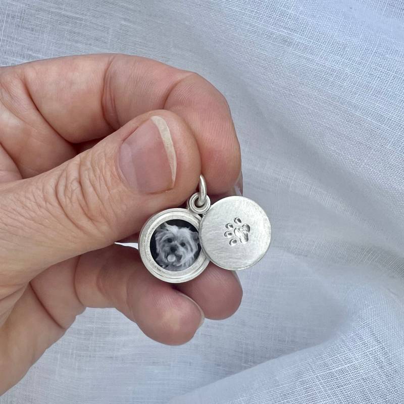 Medaillon Für Tierfreunde Aus Sterling Silber Mit Pfote von mabotte