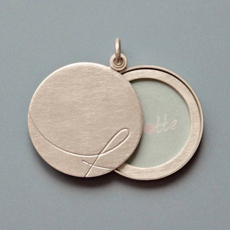 Runder Fotoanhänger Personalisiert Mit Wunsch-Initiale von mabotte