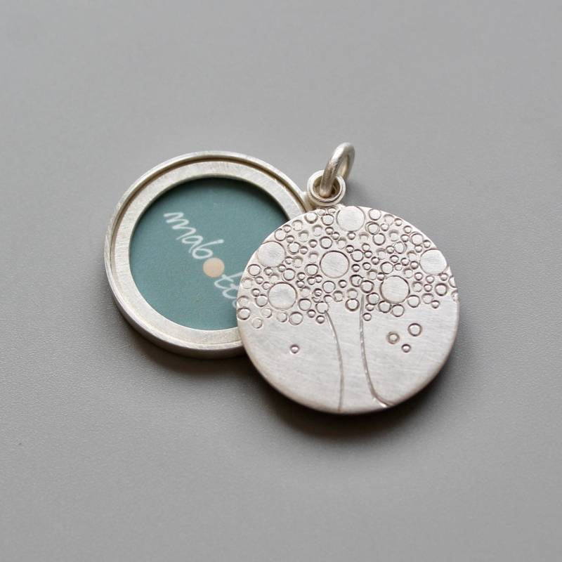 Lebensbaum Medaillon Für Ein Foto in Sterling Silber von mabotte