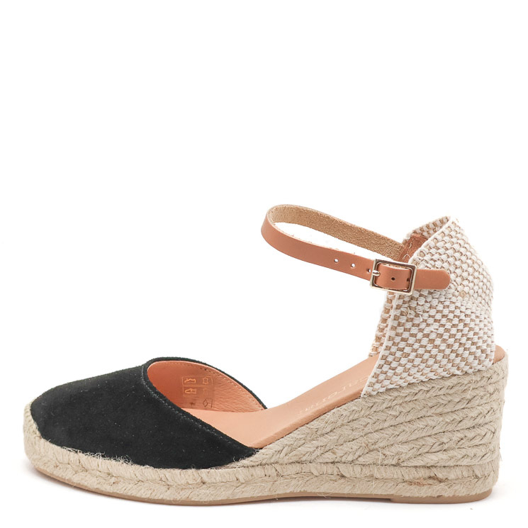 macarena, Nerea 1 Damen Absatz Espadrilles, schwarz von macarena