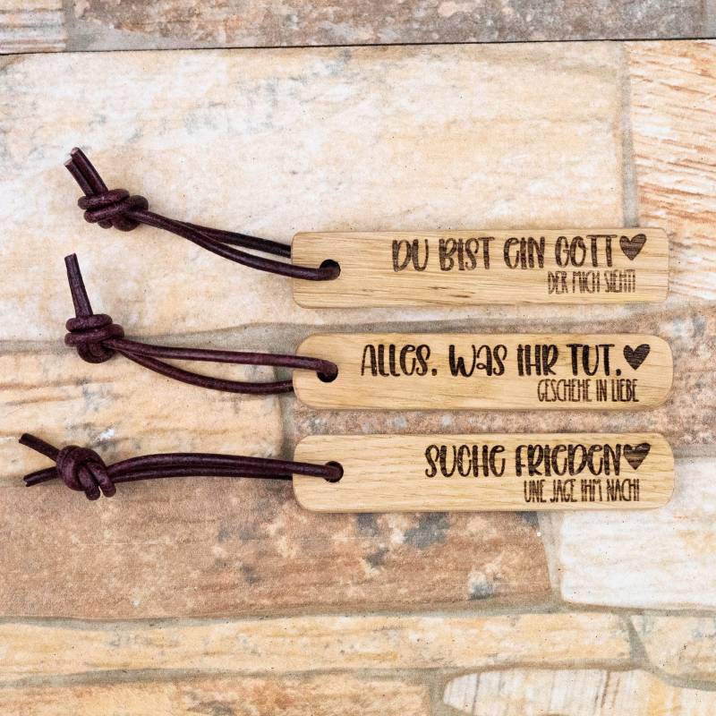 Personalisierter Schlüsselanhänger - Mein Gott, Jahreslosung, Religiöses Geschenk von machgluecklich