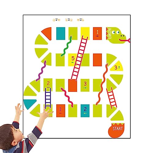 macto Zahl DIY Hopscotch Bodenaufkleber | Gitter-Fußabdruck Hopscotch-Bodenaufkleber - Kinder-Weg-Aufkleber, DIY-Bodenaufkleber, Schlafzimmer-Boden-Korridor-Tapeten-Dekor für Kinderzimmer, von macto