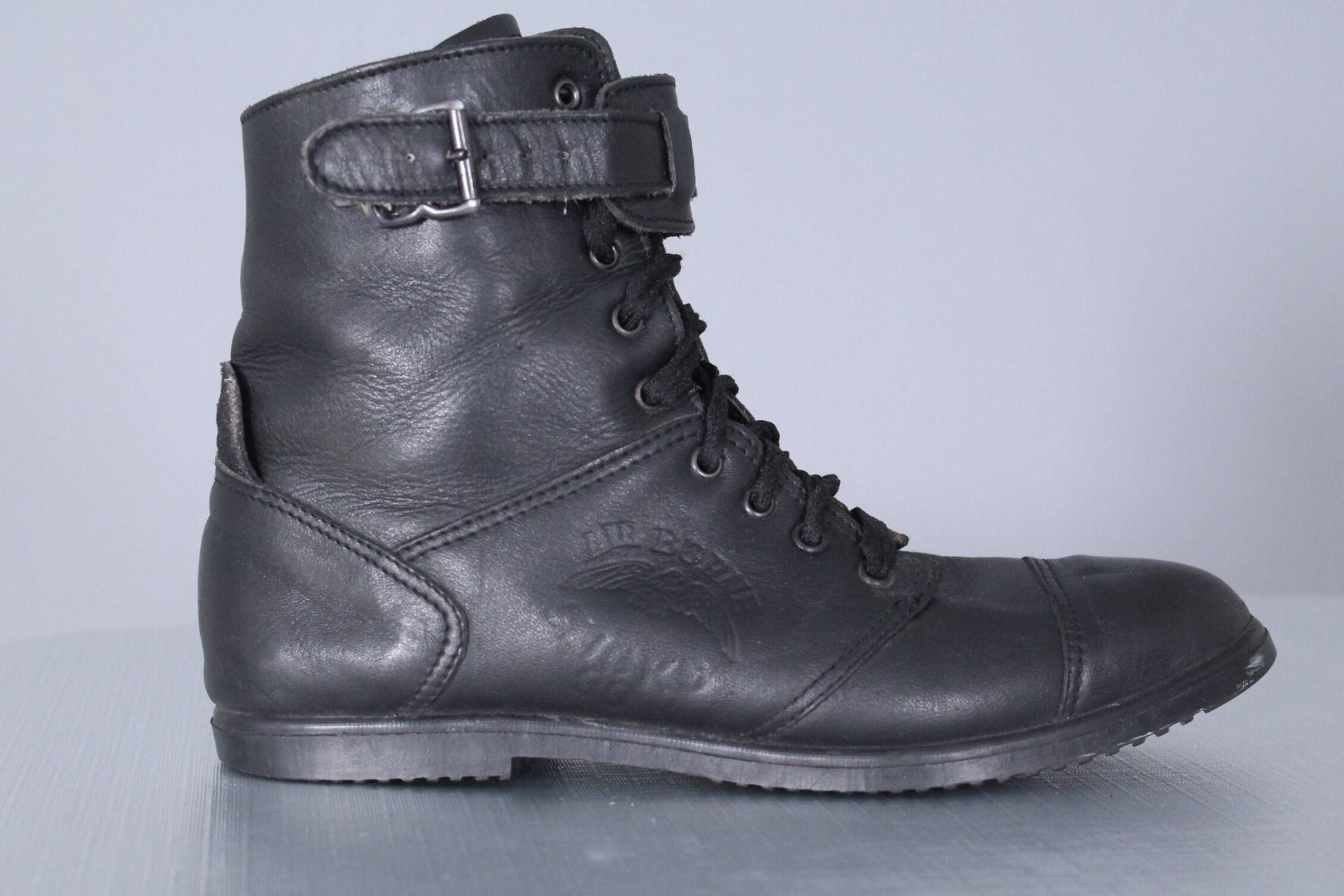 Vintage 90Er Lederstiefel Piloten Schnürschuhe Clicks Flying Bomber Schwarz Gr. 7 Vintage 90Er Lederstiefel Piloten Schnürschuhe Clicks Flying Bomber Schwarz Gr. 7 von mad4modvintage