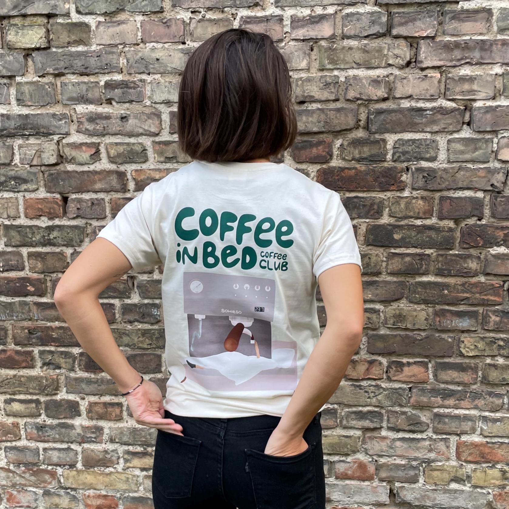 Offizielles Shirt Vom "Coffee in Bed Coffee Club" - 100% Baumwolle, Natural Offizielles Shirt Vom "Coffee in Bed Coffee Club" - 100% Baumwolle, Natural von madamekettenfett