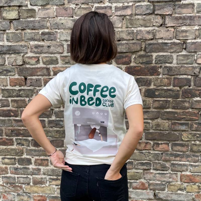Offizielles Shirt Vom "Coffee in Bed Coffee Club" - 100% Baumwolle, Natural Offizielles Shirt Vom "Coffee in Bed Coffee Club" - 100% Baumwolle, Natural von madamekettenfett