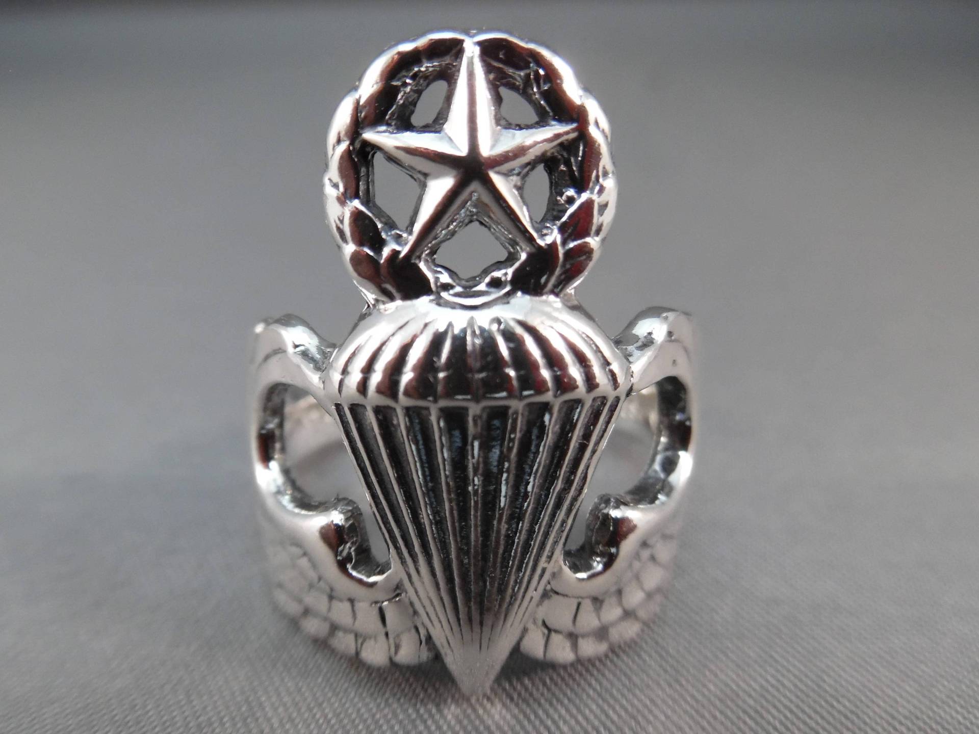 Armee Airborne Master Fallschirmspringer Jump Wing Abzeichen Ring Armee Airborne Master Fallschirmspringer Jump Wing Abzeichen Ring von maddogsilverworks