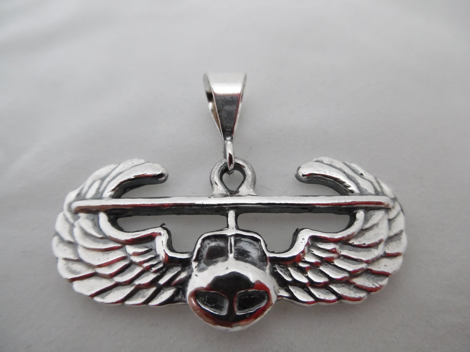 Us Army Air Assault Abzeichen Anhänger Aus Sterling Silber Us Army Air Assault Abzeichen Anhänger Aus Sterling Silber von maddogsilverworks