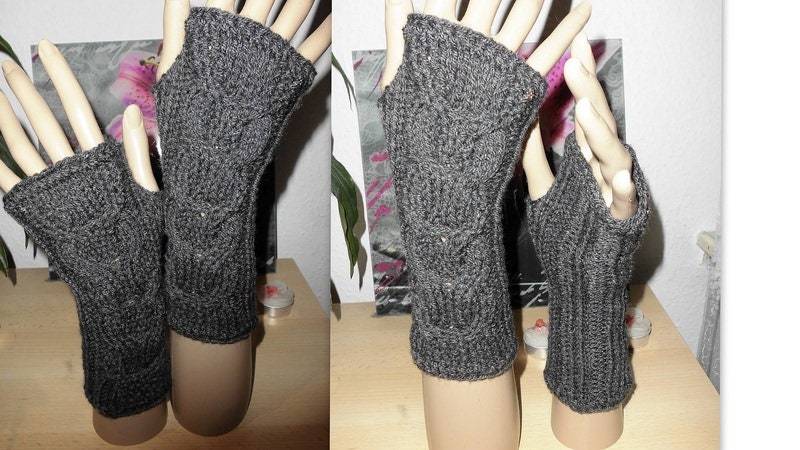 Fingerlose Handschuhe "Abstrakter Zopf" Mg von madebyJaneM