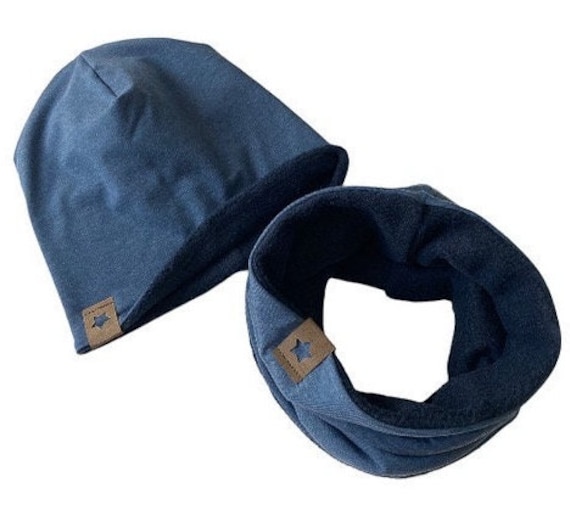 Beanie Loop Junge Jeansblau/Dunkelblau Mit Fleece Gefüttert Beanie Loop Junge Jeansblau/Dunkelblau Mit Fleece Gefüttert von madebyMaryiaAppelt