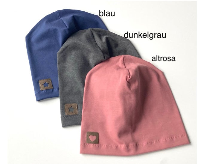 Einlagige Beanie Mütze Kinder Sommerbeanie Dünne Jerseymütze Verschiedene Farben von madebyMaryiaAppelt