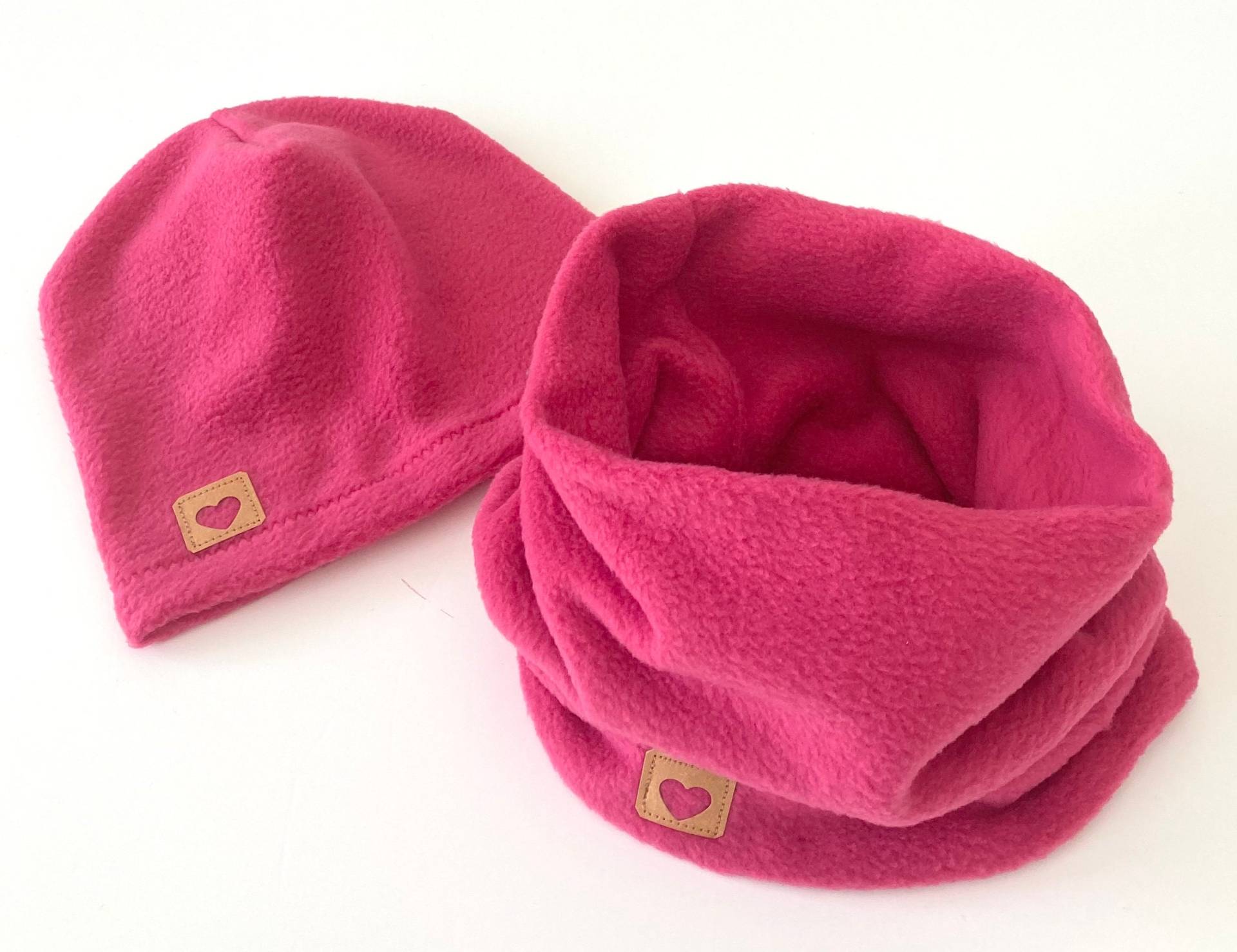 Fleece Beanie Loop Kind Winterset Verschiedene Farben von madebyMaryiaAppelt