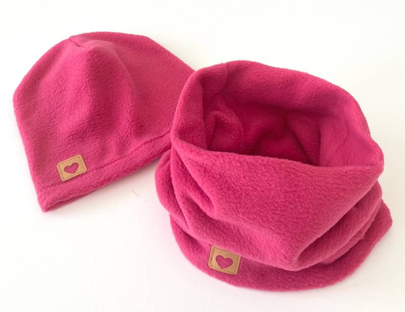 Fleece Beanie Loop Kind Winterset Verschiedene Farben von madebyMaryiaAppelt