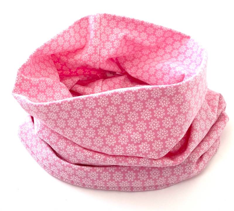 Loop Mädchen Rosa Blumen Jerseyloop von madebyMaryiaAppelt