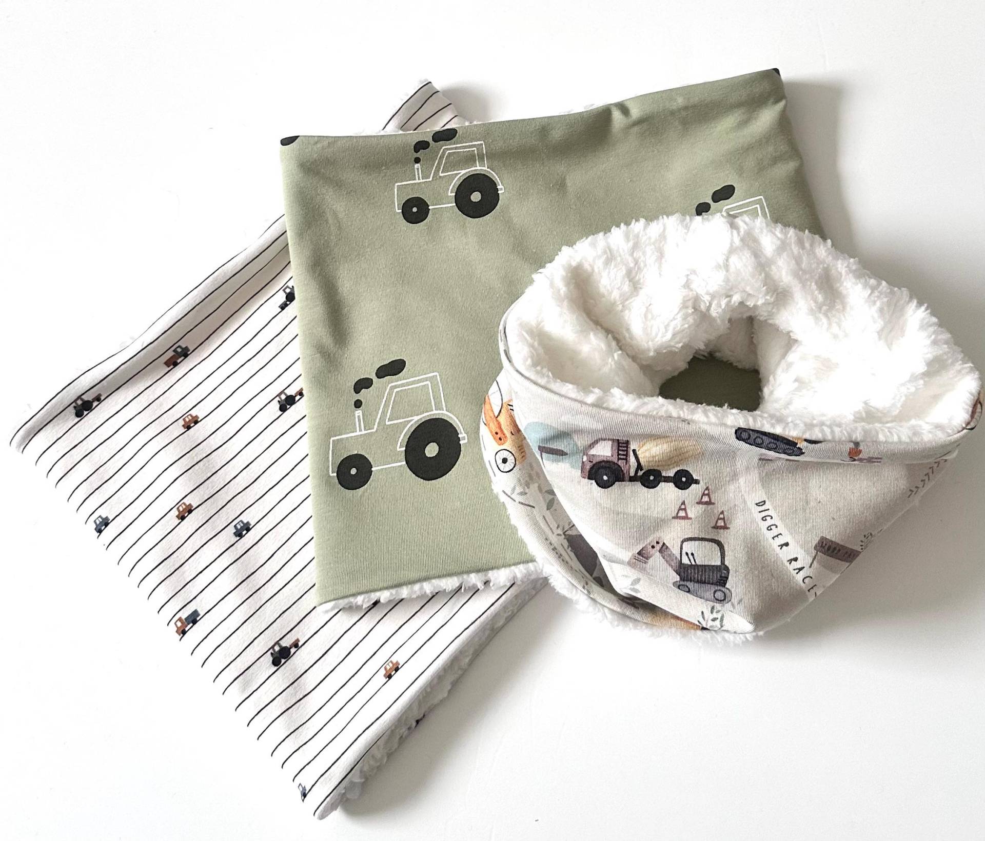 Loop Schal Mit Baumwoll-Teddyplüsch Kinder Winterloop Winterschal Kinderschal von madebyMaryiaAppelt