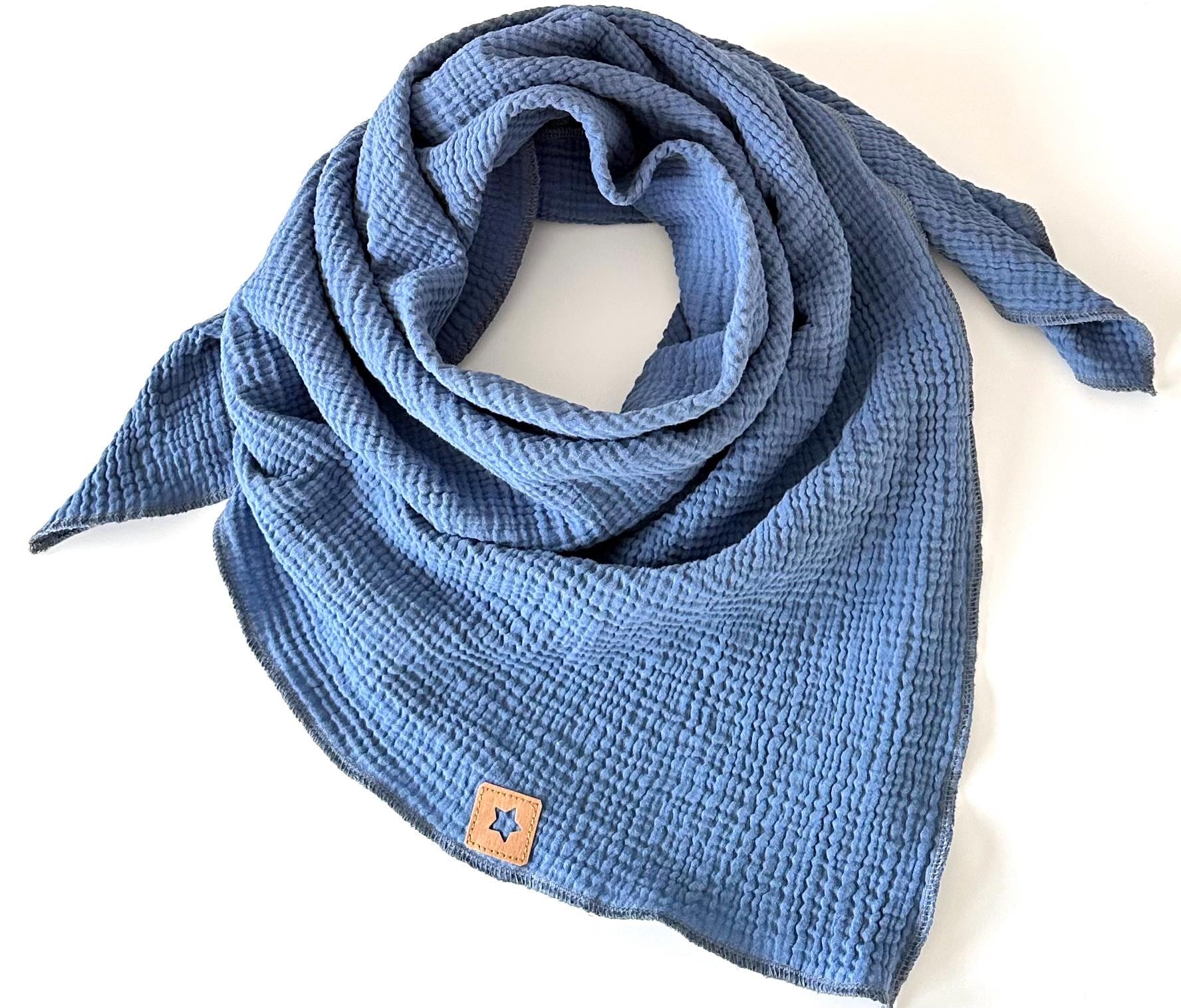 Musselintuch Damen 100x100cm Einfarbig von madebyMaryiaAppelt