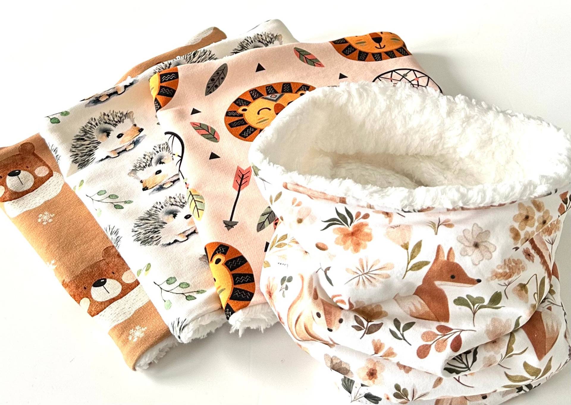 Warmer Kinder Loop Schal Winterschal Teddyplüsch von madebyMaryiaAppelt