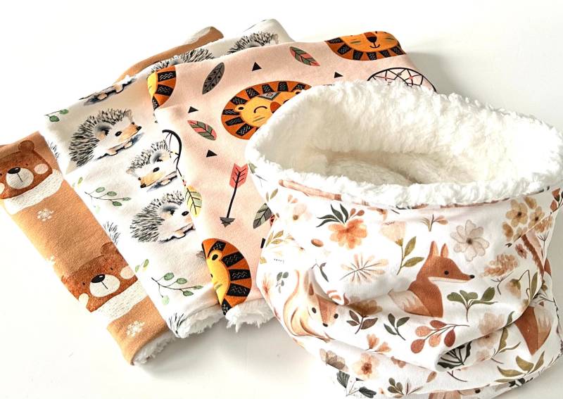 Warmer Kinder Loop Schal Winterschal Teddyplüsch von madebyMaryiaAppelt